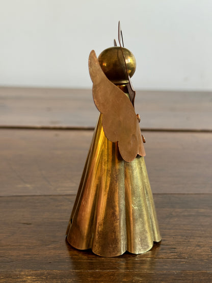 Vintage Brass and Copper Angel Figurine