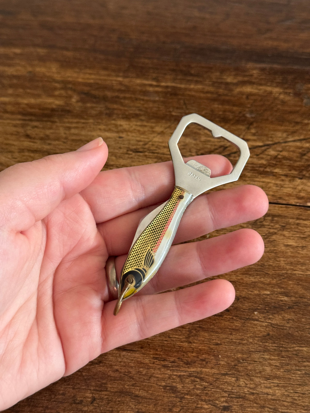 Vintage Fish Shaped Pocket Knife with Bottle Opener