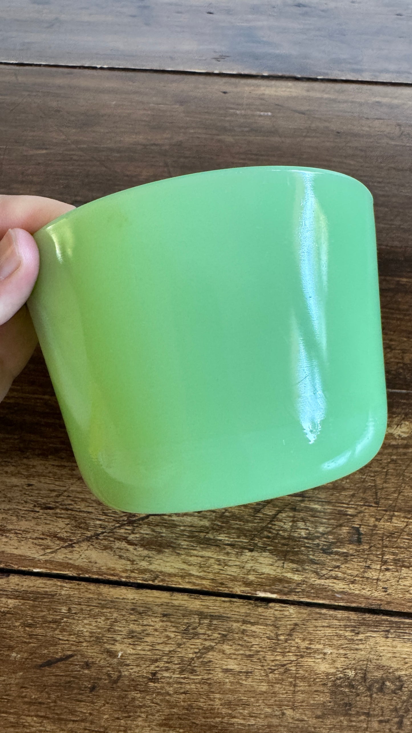 Vintage Jadeite Green Glass Dish by McKee - Glows