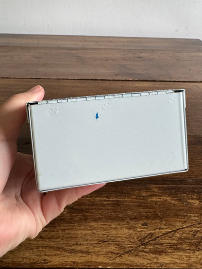 White with Blue Writing Metal First Aid Kit by Levitt Safety
