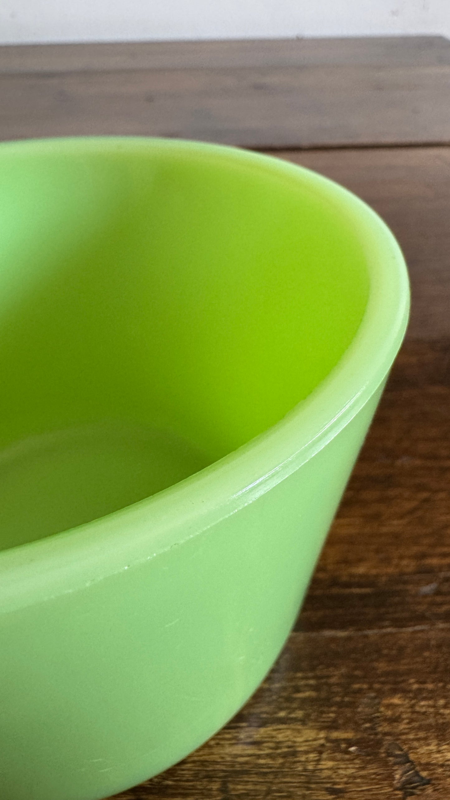 Vintage Jadeite Green Glass Dish by McKee - Glows