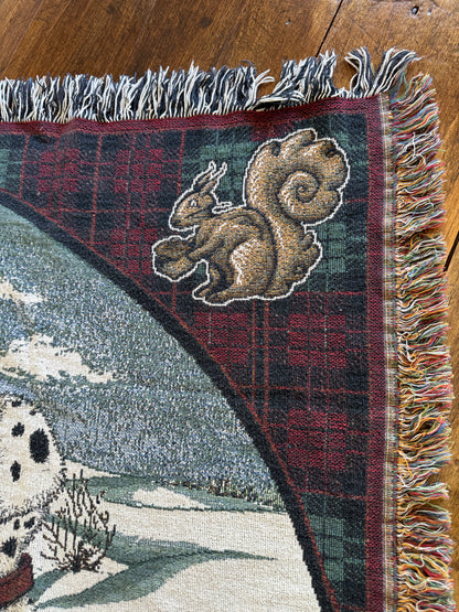 Vintage 101 Dalmatians Disney Tapestry Throw Blanket