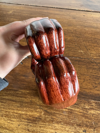 Ceramic Hands Making Heart Shape Figurine