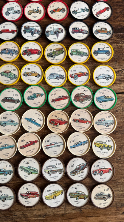Vintage Jello Brand Picture Wheels Car Playing Chips