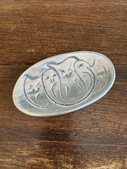 Vintage Aluminium Hoselton Owl Tray