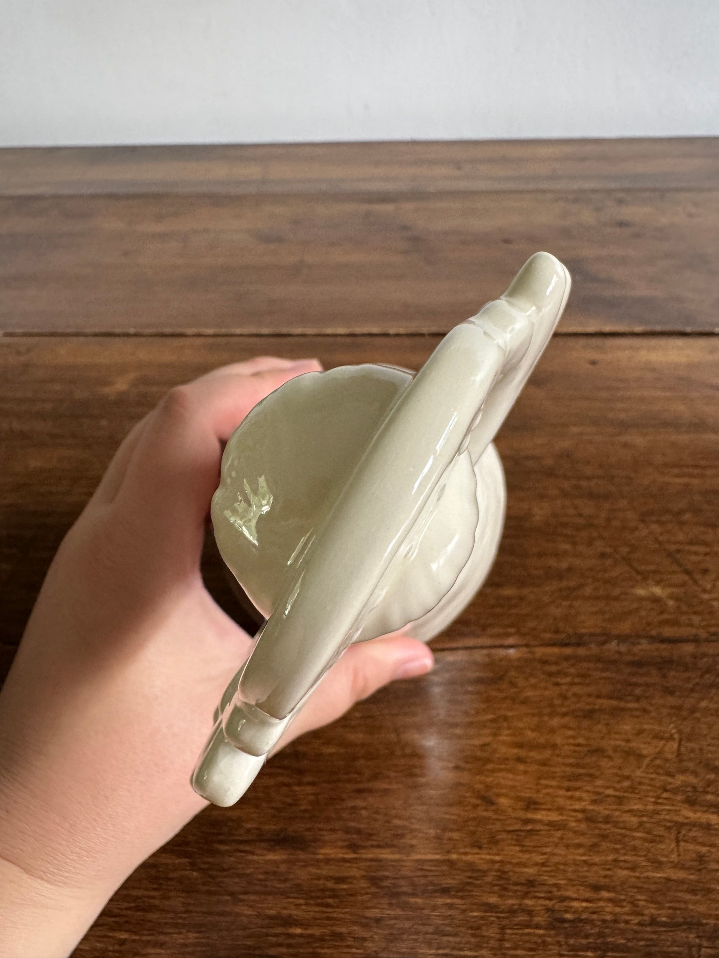 White Ceramic Angel Figurine - Signed Penelope 1982