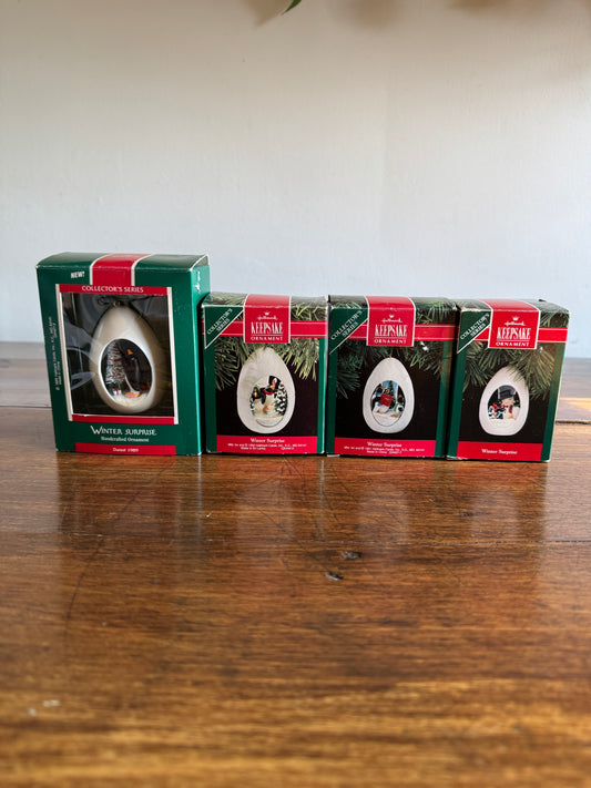 PICK ONE Penguin Ornament by Hallmark Collector's Series 1989, 1990, 1991 or 1992