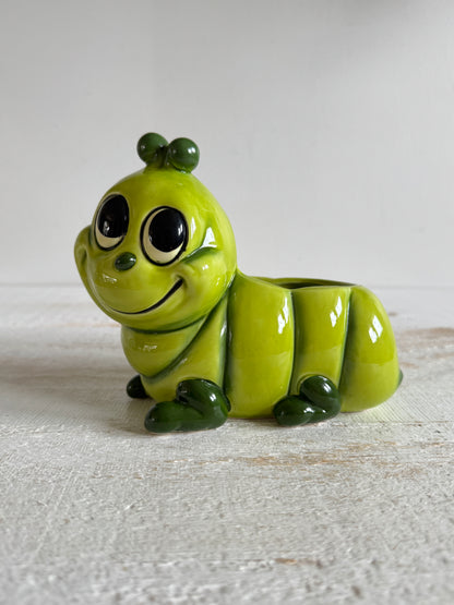 Vintage Cartoon Worm Planter Pot - Nursery Planter