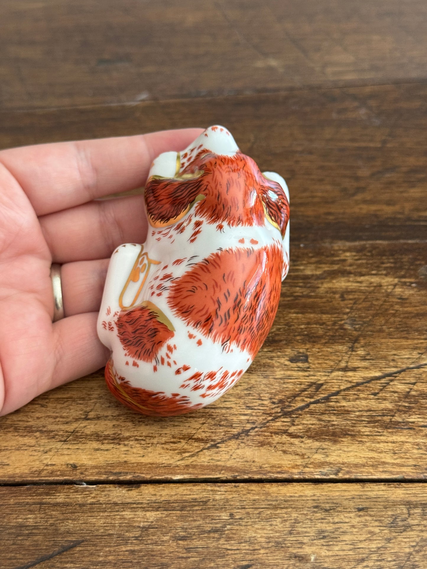 Vintage Royal Crown Derby Puppy Figurine – 2000 Porcelain Collectors Guild - Made in England