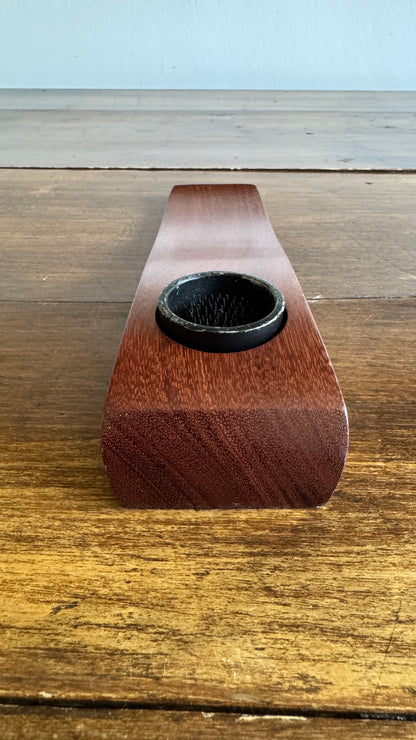 Simple Wooden Ikebana Pin Frog Vase