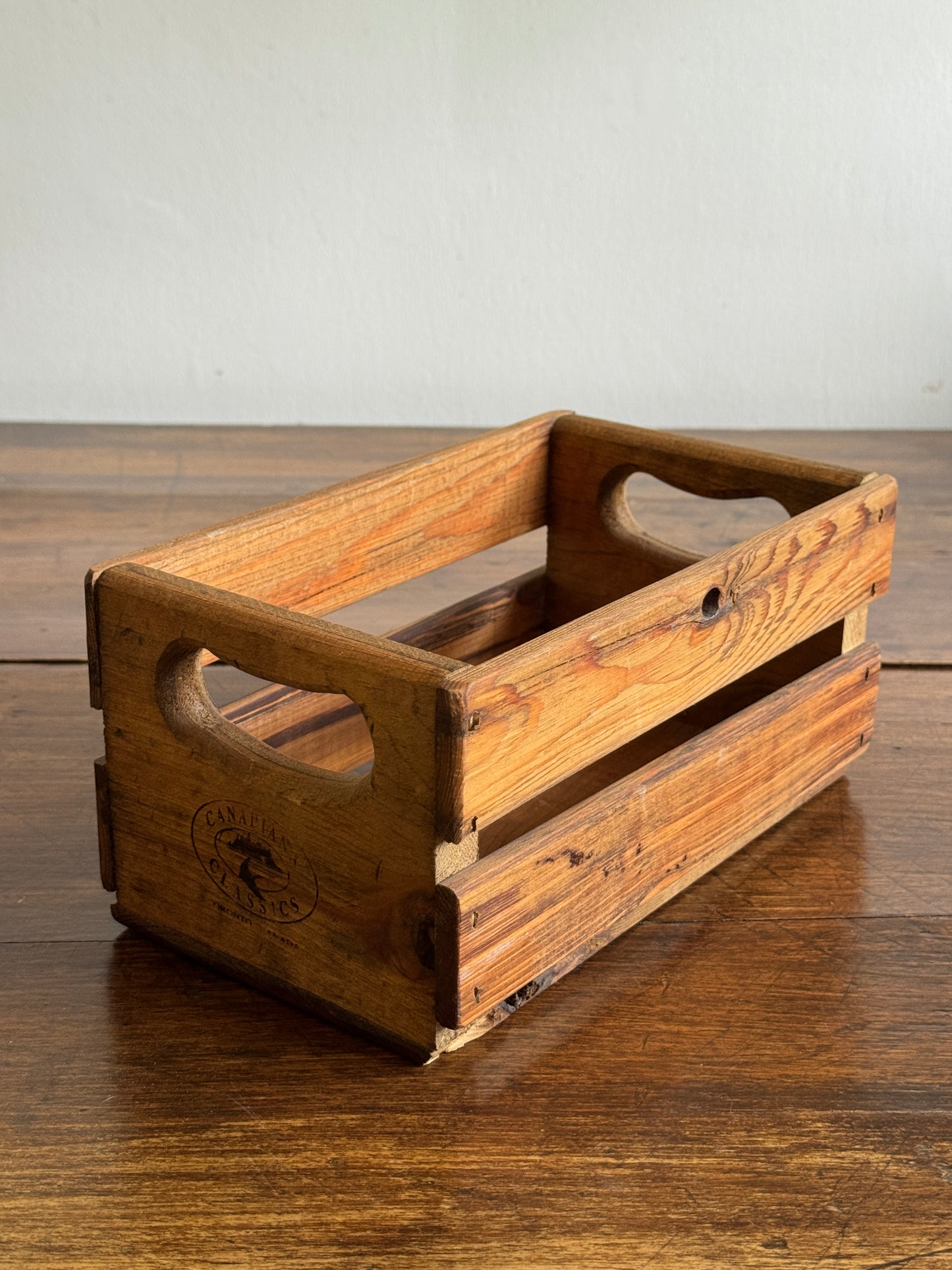 Canadian Classics Small Wood Crate - Toronto Ontario Canada
