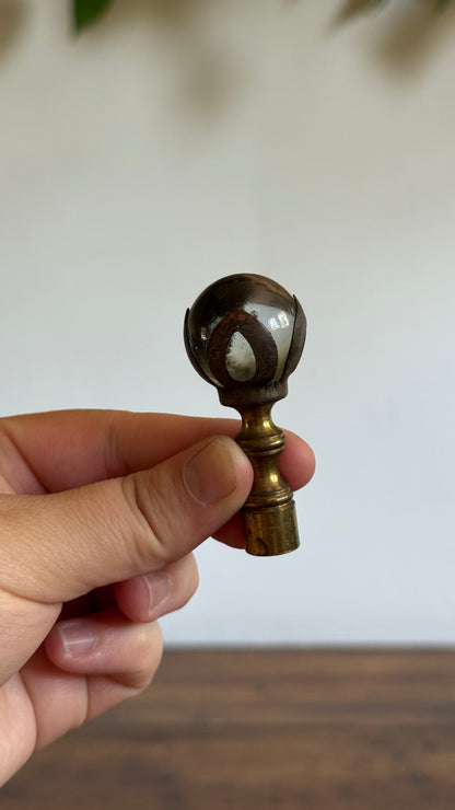 Pick One: Vintage Glass Marble Lamp Finial