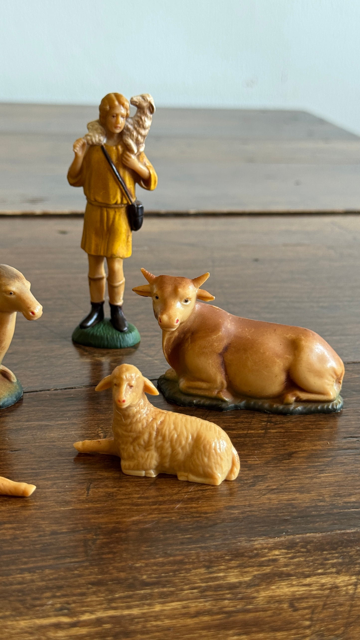 Vintage Plastic Nativity Set - Made in Hong Kong