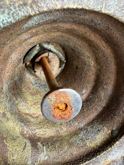Vintage Pair of Brass Candlestick Holders with Push Up Base Design
