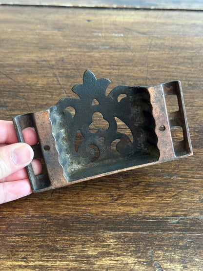 PICK ONE: Single Wall Mounted Vintage Hardware Holder - Wall Match Box Holder