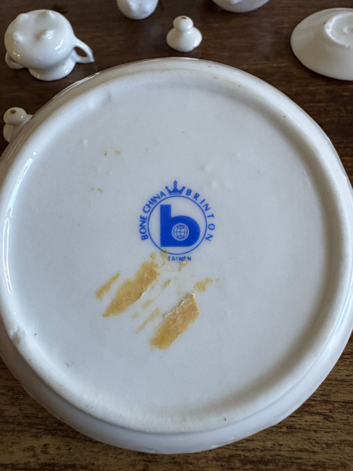 Vintage Miniature Bone China Brinton Mini Tea Set - Made in Taiwan