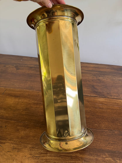 Vintage Lightweight Brass Umbrella Holder - Lombard England