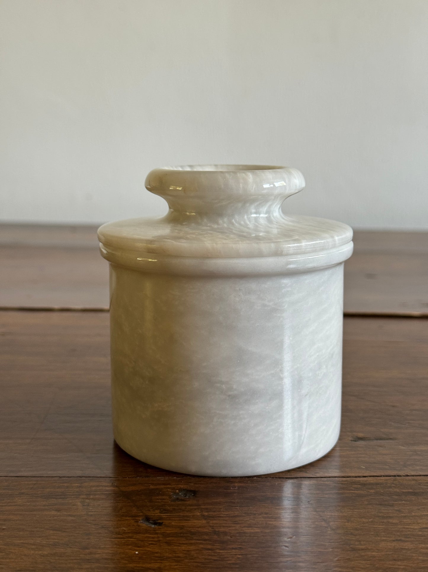 White Marble Stone Butter Bell Dish