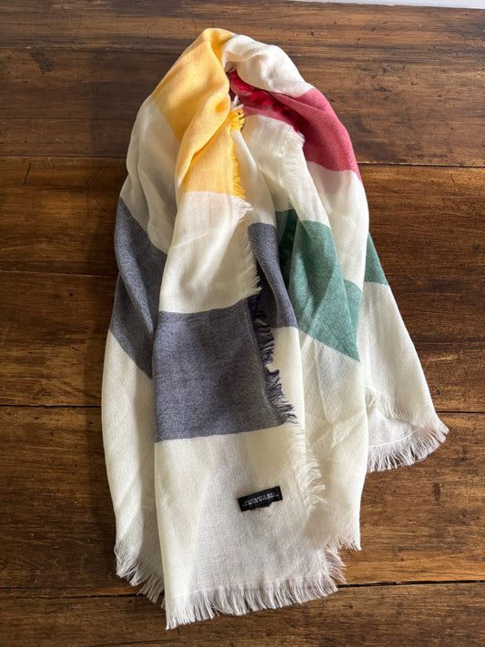 Hudson’s Bay Company Lightweight Coloured Stripe Scarf