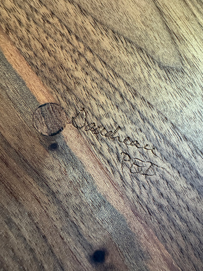 Wood Serving Board with Raised Platform and Edge Guards - Made in Canada