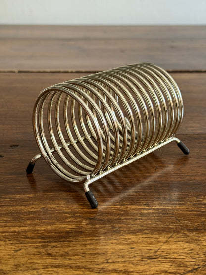 Vintage Coil Letter Holder with Rubber Feet