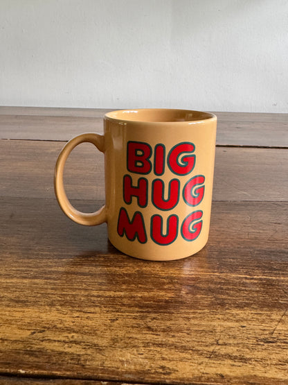 Vintage 80's FTD Ceramic Big Hug Mug - FTD Collectible Prop Mug - Big Hug Bouquet Mug - Made in Thailand