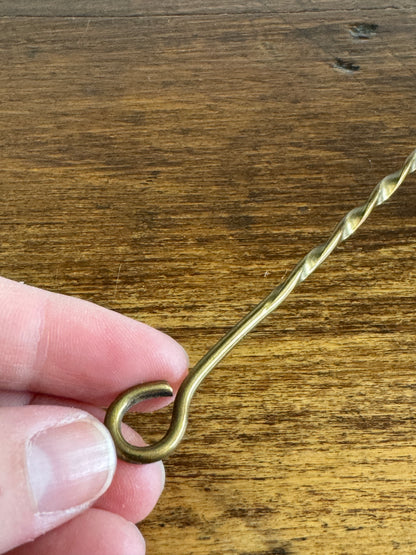 Miniature Brass Snuffer with Simple Twist Handle - B