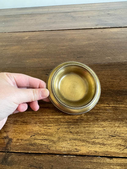 Vintage Small Brass Ring Tray - Small Brass Dish