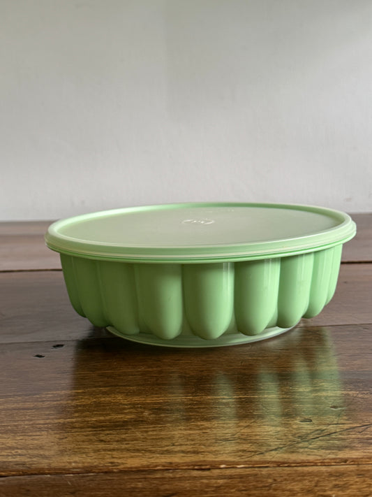 Vintage Green Plastic Tupperware Jello Ring Mold
