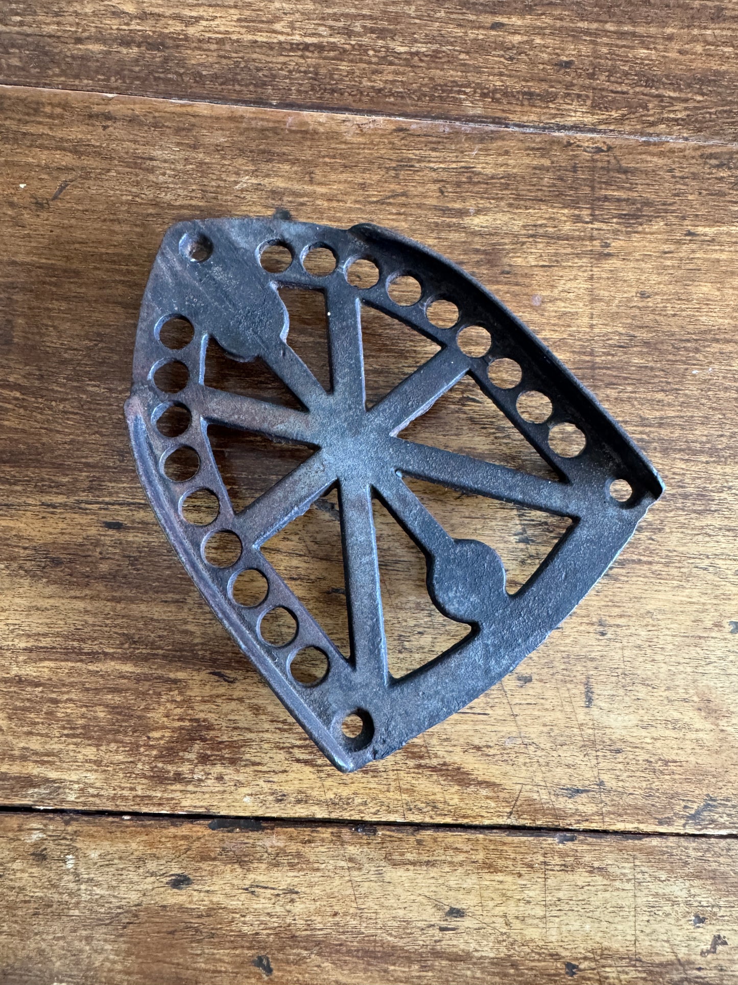 Vintage Sad Iron Trivet Stand - Cast Iron Shaped Holder
