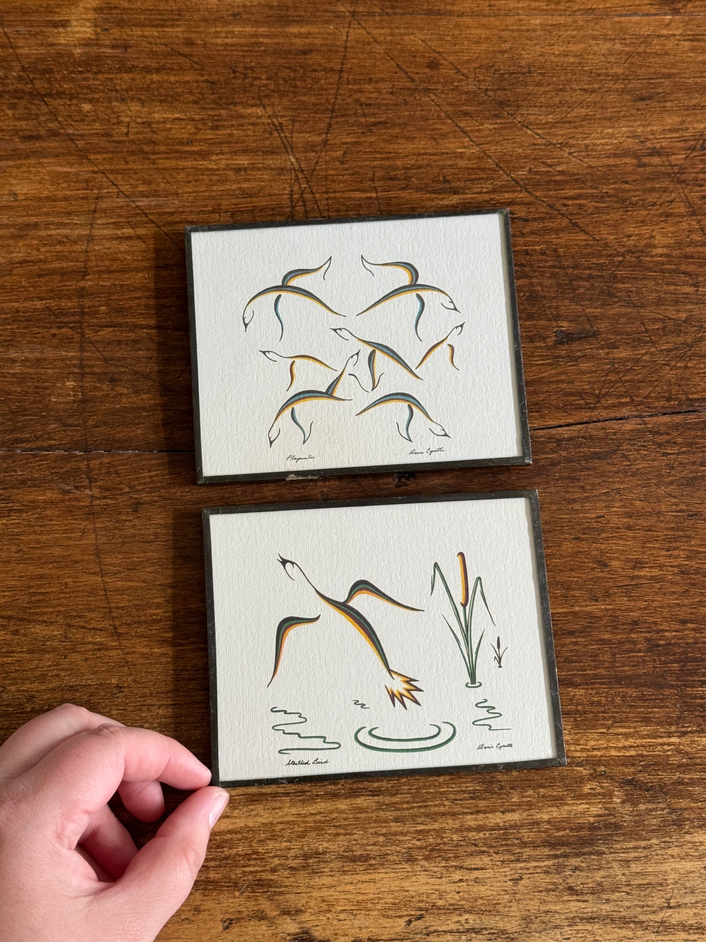 Pair of Doris Cyrette Prints in Glass - Canadian Art Prints