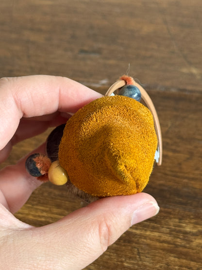 Fur Critter with Saw Mini Wood Figurine