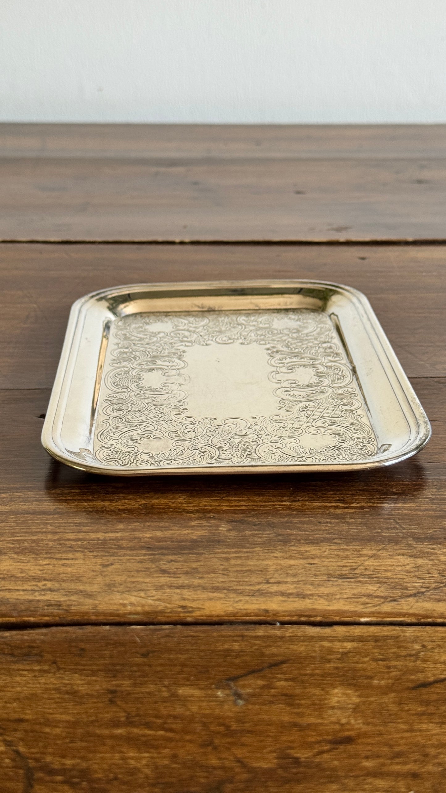 Small Rectangular Silver Trinket Dish - Made in Canada