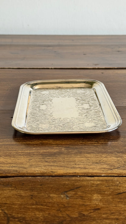 Small Rectangular Silver Trinket Dish - Made in Canada