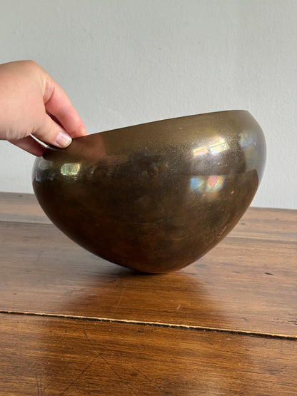 Brass Vase for Hanging - Rounded Point Brass Planter Pot