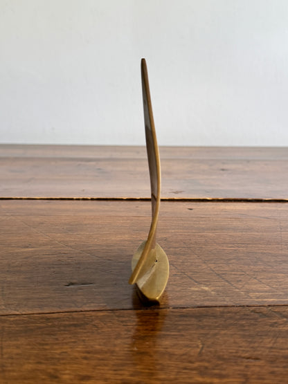 Vintage Small Brass Sailboat - Made in Taiwan