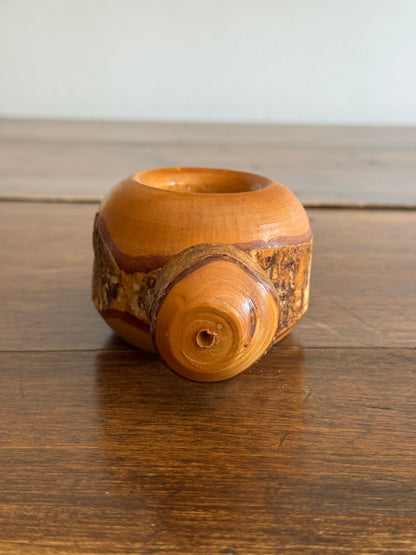 Wood Screw Style Nut Cracker with Live Edge Wood