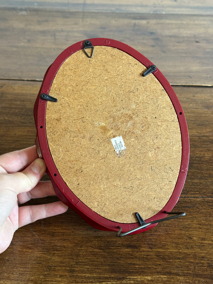 Vintage Plastic Red Frame with Ornate Detailing - Made in China