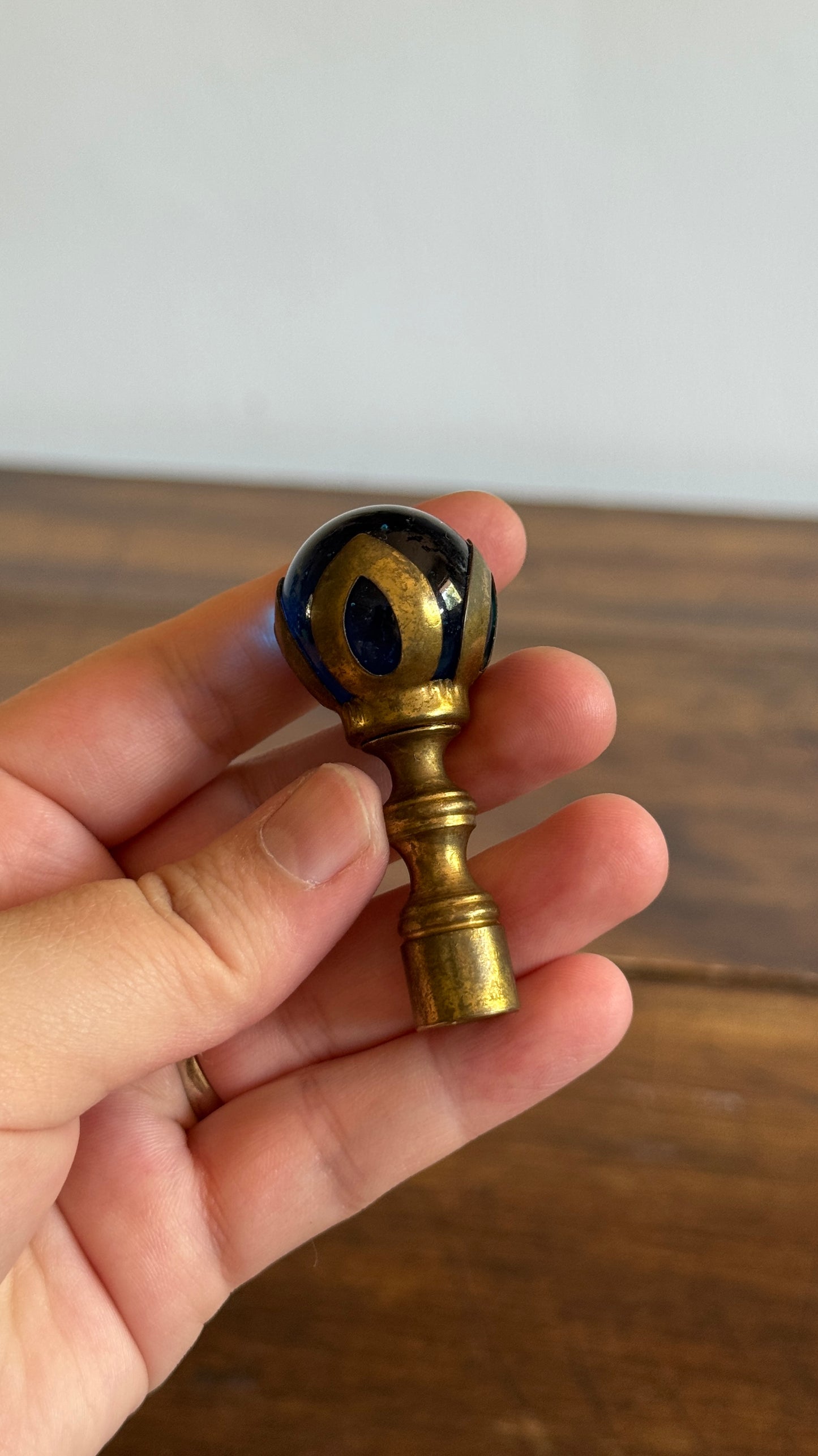 Pick One: Vintage Glass Marble Lamp Finial