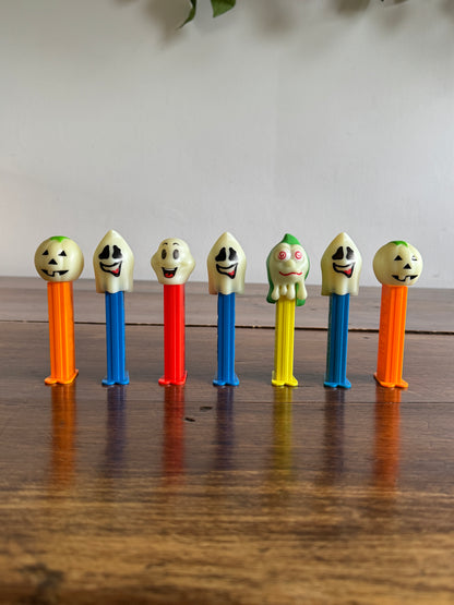 PICK ONE: Vintage Spooky Holiday Ghost or Pumpkin Topped Pez