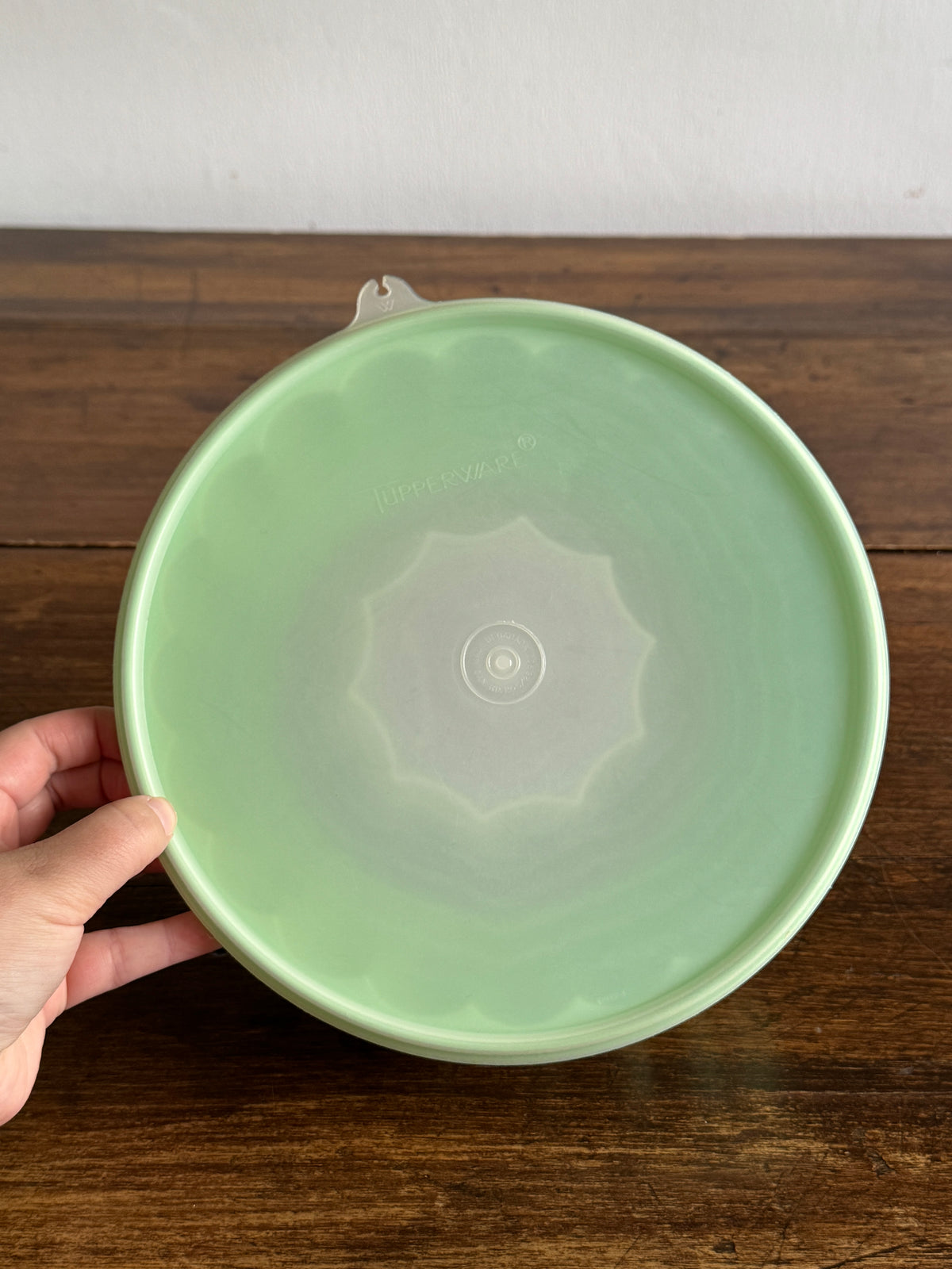Vintage Green Plastic Tupperware Jello Ring Mold