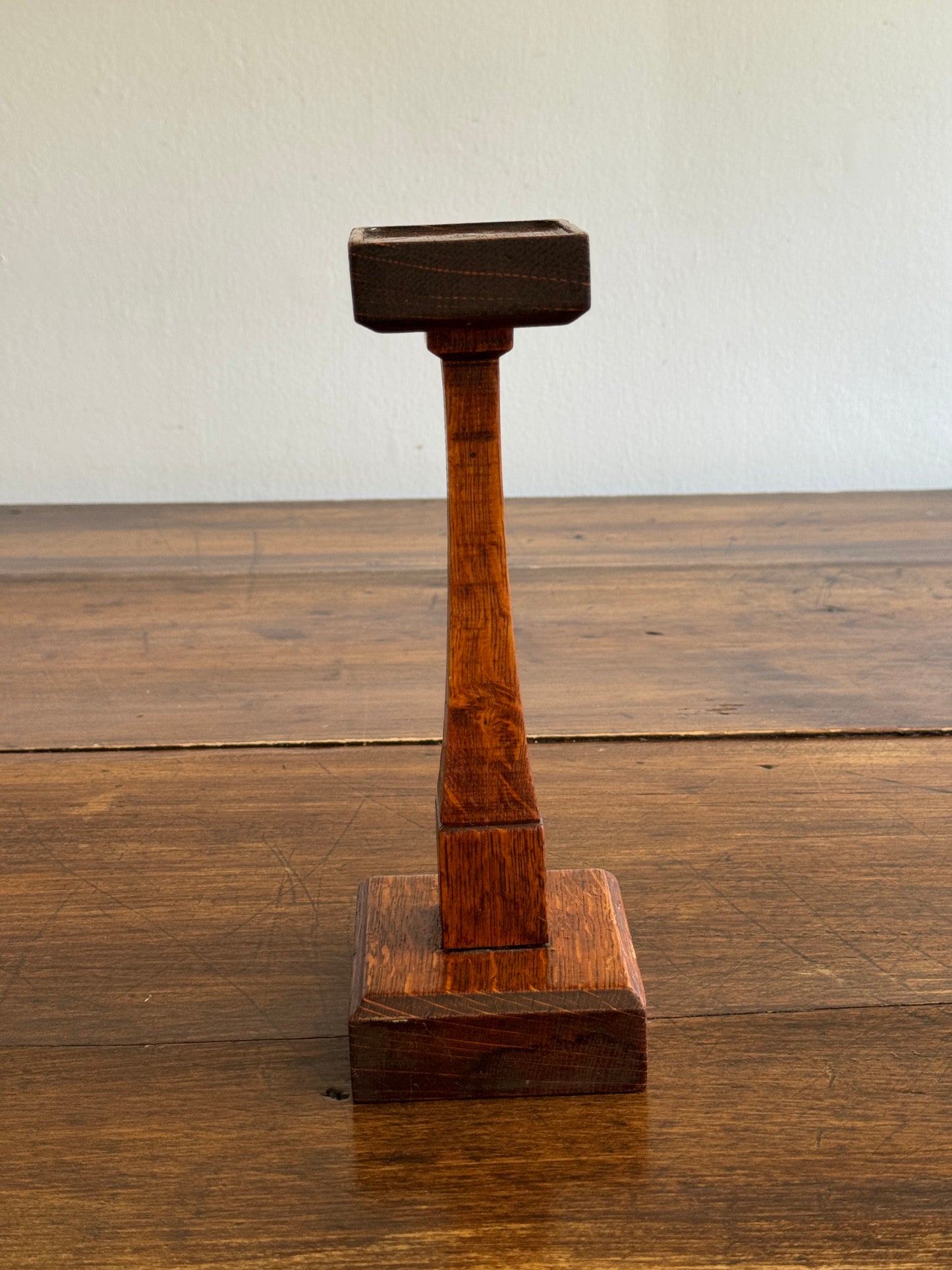 Hand Crafted Wood Display Stand - Squared Hat Stand