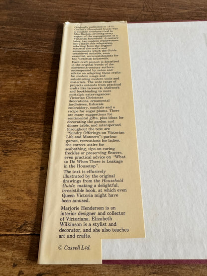 Cassell's Compendium of Victorian Crafts by Marjorie Henderson and Elizabeth Wilkinson