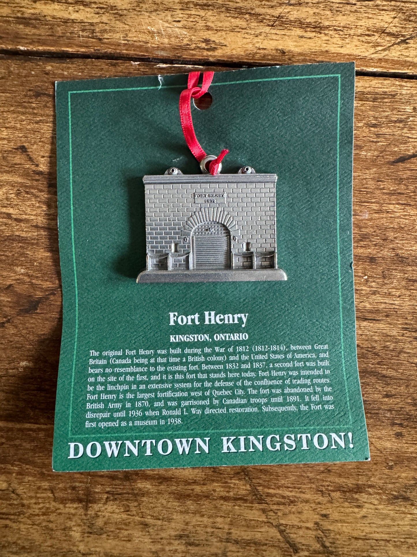 PICK ONE: Kingston Pewter Ornaments of Local Landmarks