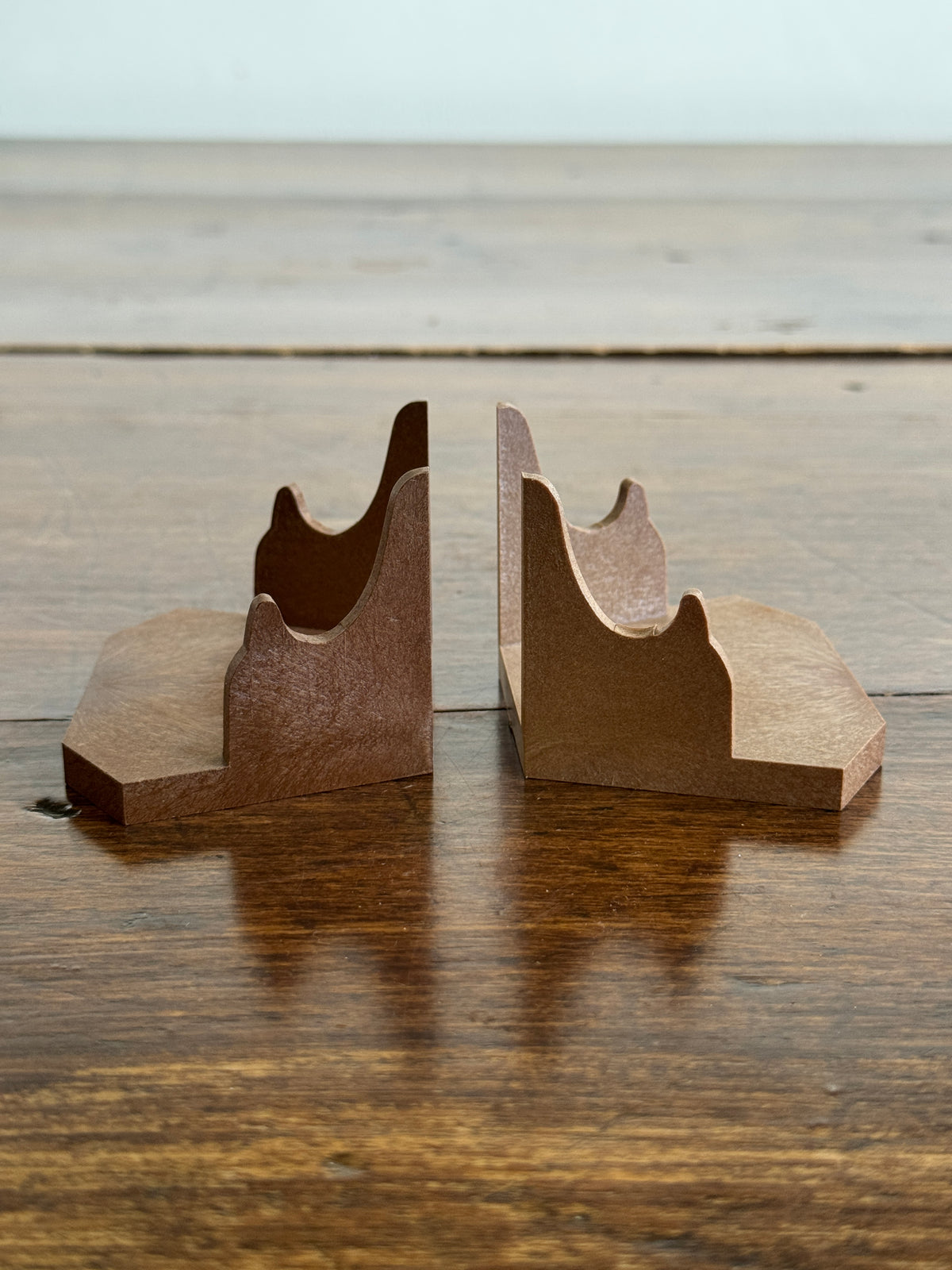 Brown Plastic Stands for Teacup Sets or Mini Collections