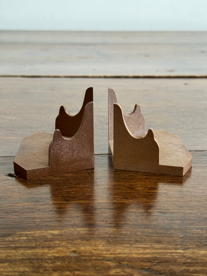 Brown Plastic Stands for Teacup Sets or Mini Collections