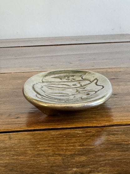 Vintage Aluminium Hoselton Owl Tray