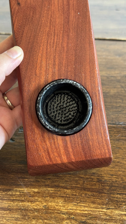 Simple Wooden Ikebana Pin Frog Vase