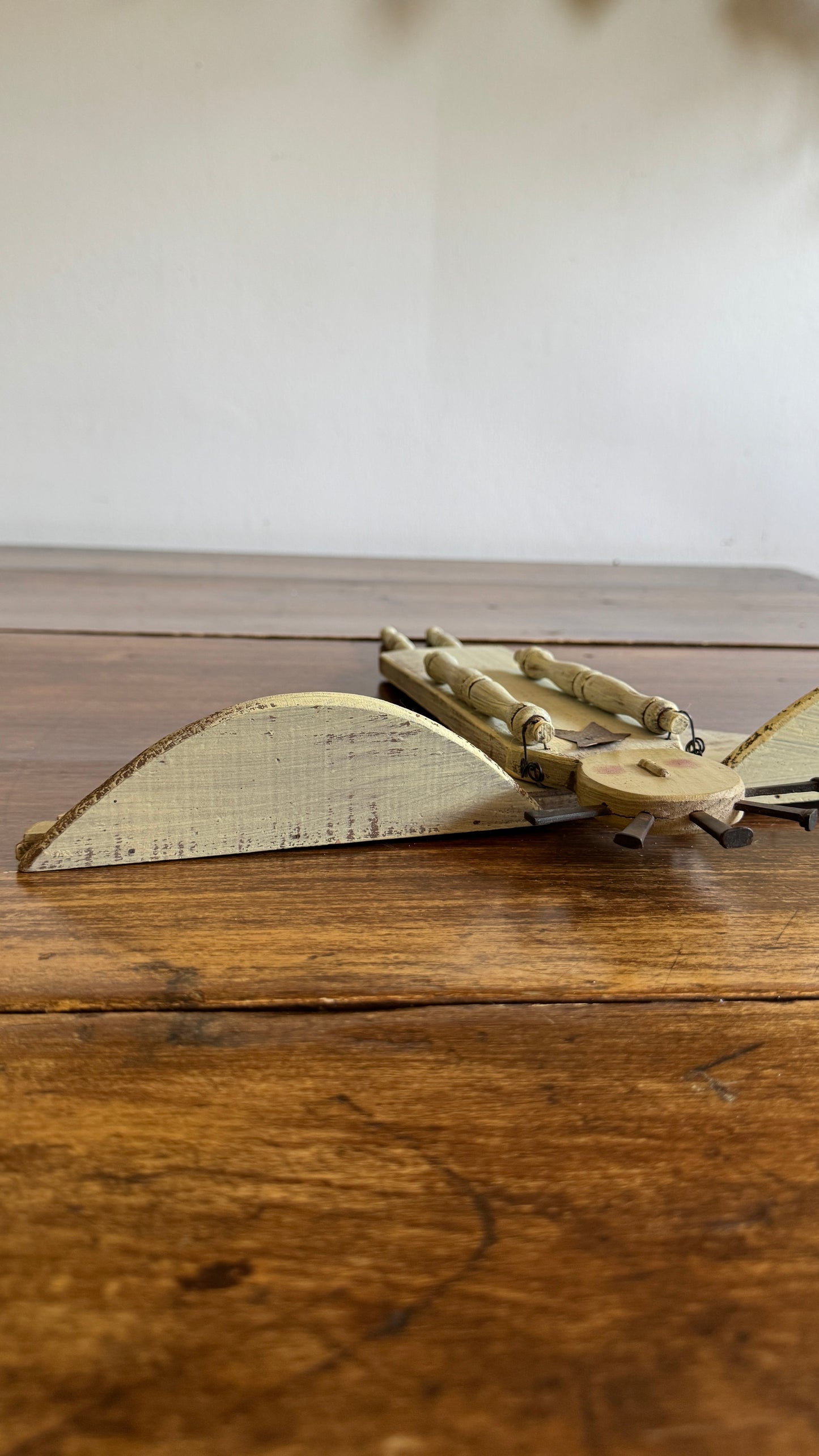 Folk Art Angel Wall Hanging Made From Upcycled Parts