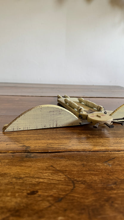 Folk Art Angel Wall Hanging Made From Upcycled Parts